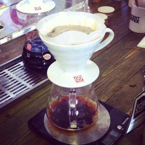 The V60, my preferred method of home-brewing.